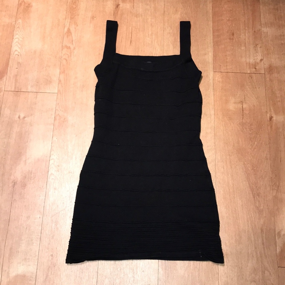 Forever 21 Black Fitted Tight Dress